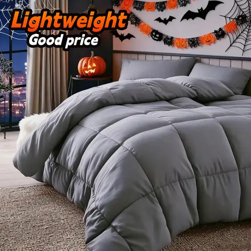 Cosybay 2-Piece Twin Size Comfy Bedding Set - Lightweight Breathable Classic Quilt, Autumn Winter Home Decor, Halloween Holiday Gift, Tassel Accent (Queen Comforter Set Option Available)