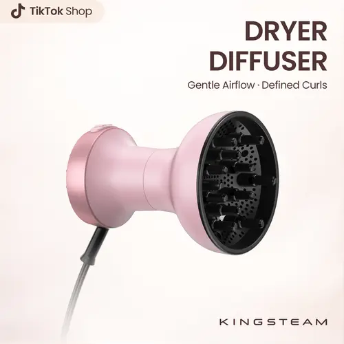 KingSteam Universal Curls Hair Dryer Diffuser, Adjustable Blow Dryer Diffuser for Curly Hair, Coily Hair, Comfortable Adaptable Hair Styling Tool with Comfort, Hair Curl Diffuser Cover, Personal Care Appliance