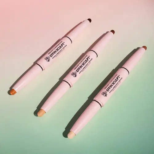 KimChi Chic Beauty Effin Sculpt Dual Ended Highlight & Contour Stick - Blendable, Vitamin E