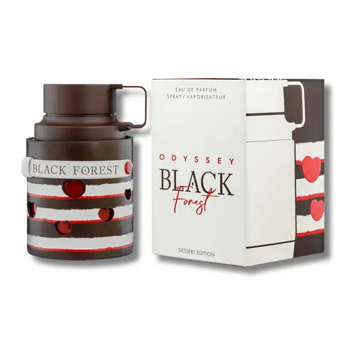 Armaf Odyssey Black Forest Eau de Parfum (EDP) Spray - Long-Lasting Gourmand-Woody, Caramel Sweet Cherry Blend Scent for Evening Wear, Unisex Adults Signature Fragrance, 3.4 fl oz, Smell Good All Day Single Item, Edp Perfume Spray, Signature Scent