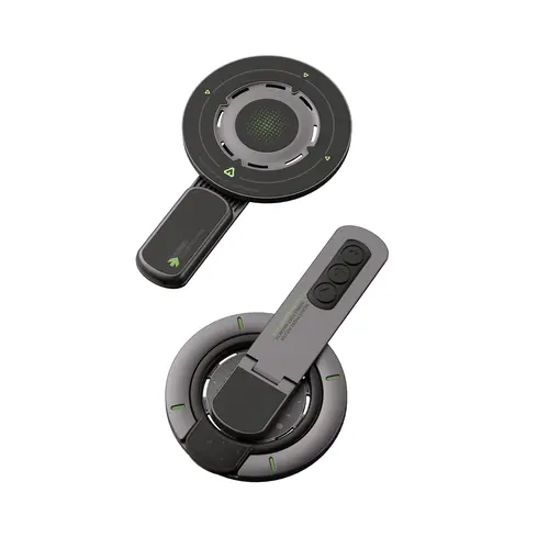 3-in-1 Magnetic Phone Grip Stand - Ultra-Thin Silicone Mechanical Alloy Holder, 360° Rotatable Folding Mobile Accessory, MagSafe-Compatible Magnetic Phone Holders for iPhone 12-16 Series, Desktop Mount