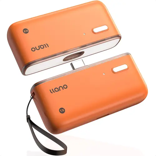 llano S850 Upgraded Type-C Wireless HDMI Transmitter and Receiver for Mobile Phones/Smartphones, 50M Range, 4K Decode Input, 1080P@60Hz Output, 5G+2.4G Plug&Play with Audio, Digital Products/Port-Enabled Devices Screen Mirroring Adapter