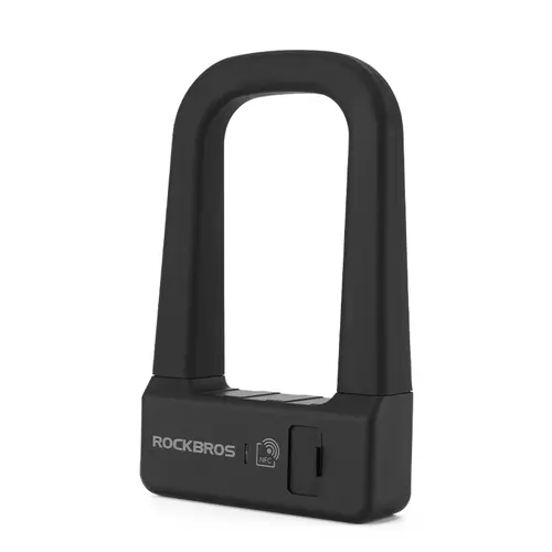 ROCKBROS Smart U Lock - NFC Unlocking, Waterproof Ready, Rechargeable, Heavy Duty Anti Theft Bike Lock for MTB & Road Bikes, Secure Cycling & Bicycle Accessories