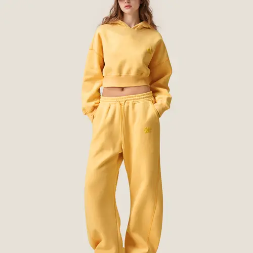 Aelfric Eden Y2K Cropped Hoodie Baggy Barrel Sweatpants Set 2 Piece Outfits Cozy Fleece Lounge Sweatsuit,summerwins,travel essentials,camping essentials
