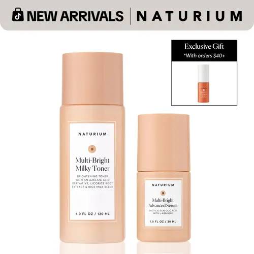 Naturium The Ultimate Brightening Duo - Multi-Bright Milky Toner and Multi-Bright Advanced Serum