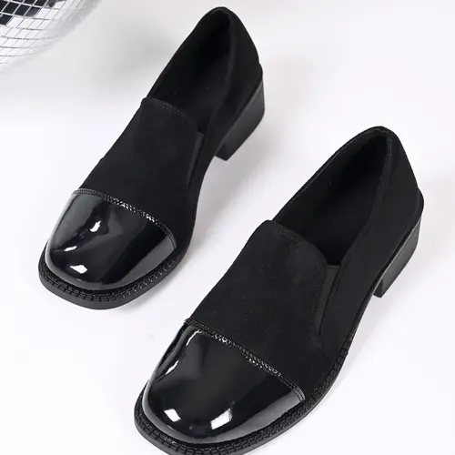 Women's British Style PU Leather Mary Jane Shoes, Thick Sole Loafers for Spring & Fall, Casual Ankle-High Footwear, British Fashion Shoes, Versatile Shoes
