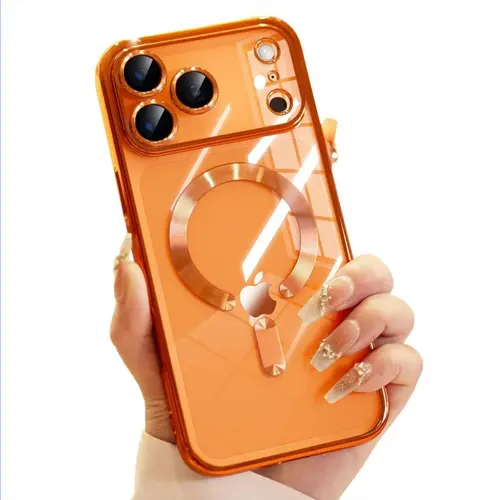 OREKROY Clear Case for iPhone 17 Pro Max 17 Air 17 Pro 17, 16 15 Pro Max,Compatible with MagSafe,with Camera Lens Protector,Slim Magnetic Soft TPU Phone Cover,back to school,back to school haul