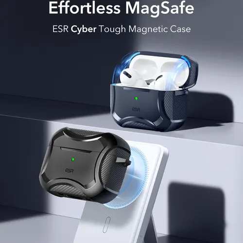 ESR for AirPods 5/4 Case (2026) & AirPods Pro 3/2/1 Case, Magnetic Lid Case, MagSafe Ready, Strong Drop Protection, Cyber Series