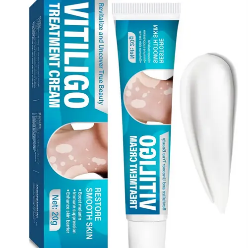 Herbal Vitiligo Support Cream with Asari Herbs & Ginger - Amaranth Nourish Tube Pack, Herbal Soothe Care for Sensitive Skin, Stressed Skin Relief & Even Tone, Gentle Daily Body Moisturizer for Adults