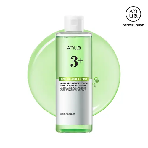 [Anua] Anua Azelaic Acid 3 CICA Skin Claryfing Toner (250ml / 8.45 fl.oz.) | Soothing & Clear Care, with Salicylic Acid & Azelaic Acid, Sebum & Spot Care, Suitable for Sensitive Skin Calming Daily