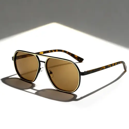 SUNGAIT 1-2 PCS Retro Polarized Aviator Sunglasses for Men Women, UV400 UV Blocking TAC Lenses, Trendy Casual Aviator, Casual Stylish Glasses, Men's Accessories, Women's Sunglasses for Driving Outdoor, Uv Blocking Sunglasses