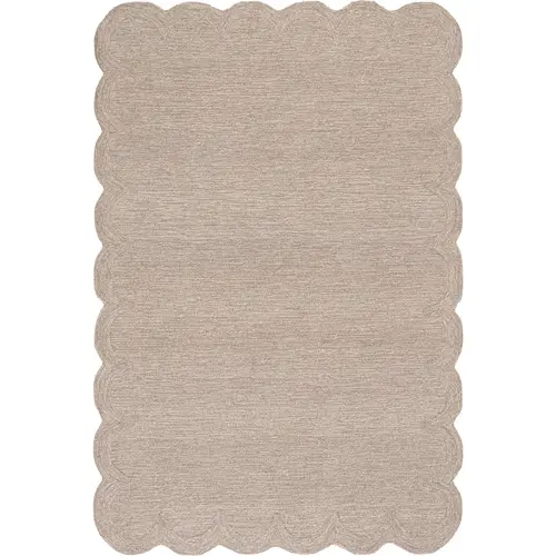 Nuloom Elira Modern Hand-Hooked Solid Bordered Floor Rug - Indoor Decorative Rug with Artisanal Feel, Easy-Clean Upkeep, Eclectic Charm for Bedrooms & Living Rooms, Floor Rugs
