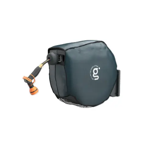 Giraffe Tools Outdoor Garden Retractable Hose Reel Cover, Oxford Fabric with Waterproof Coating & Anti-UV Protection, Hook-and-Loop Tape Closure for Weather Damage Prevention & Snug Fit Around Reel