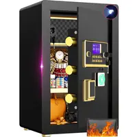 ACTIGER Large Safe Box, Digital Keypad Home Security Safe With Smart Alarm System & Interior Safe Lock Box, for Valuables Spy Gadgets Inner Safe Box with Fireproof Waterproof Bag, New Home Renovation Essentials,Adjustable Shelf