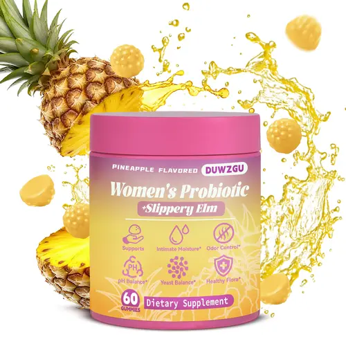 Feminine Probiotics Gummies for pH Balance & Dryness Relief with Slipp