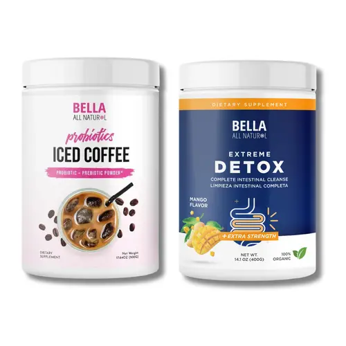 Bella All Natural Mango Cleanse and Probiotics Iced Coffee Duo