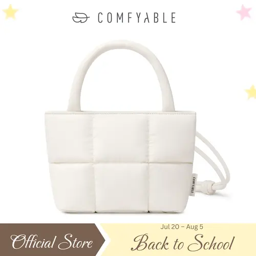 COMFYABLE Stylish Puffy Handbag for Women, Cute Quilted Padded Purse for Daily Use, Small Lightweight Crossbody Bag with Adjustable Strap