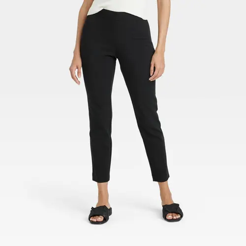 Women's High-Rise Skinny Ankle Pull-On Pants - A