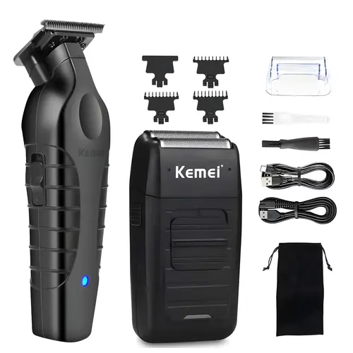 Professional Electric Hair Clipper for Men, Cordless Trimmer Set, Precision Cutting, Long-Lasting Battery, Home & Salon Use, Ideal Gift, Hair Cutting Kits, Cordless Barber Clipper, Cordless Rechargeable Clippers, Hair Cutting Machine