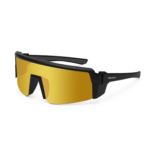 Bomber Eyewear Men's Safety Sunglasses - Smoke Bomb, Large Almost Rimless Frame, Polarized ANSI Z87+ Lenses, Rubber Details, Side Shields, Does Not Float - Construction, Motorsports, Hiking/Cycling Outdoor Protection Accessories, Work Accessories