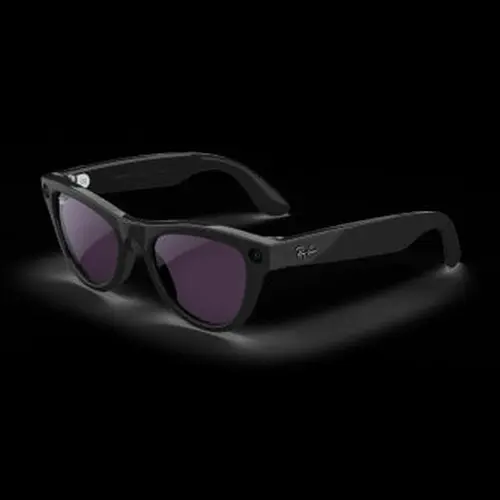 Ray-Ban Meta Skyler (Gen 1), Shiny Black / Clear to Amethyst Transitions®, Standard