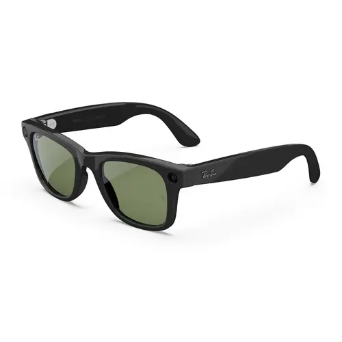 Ray-Ban Meta Wayfarer (Gen 2) Large Shiny Black Green Lenses