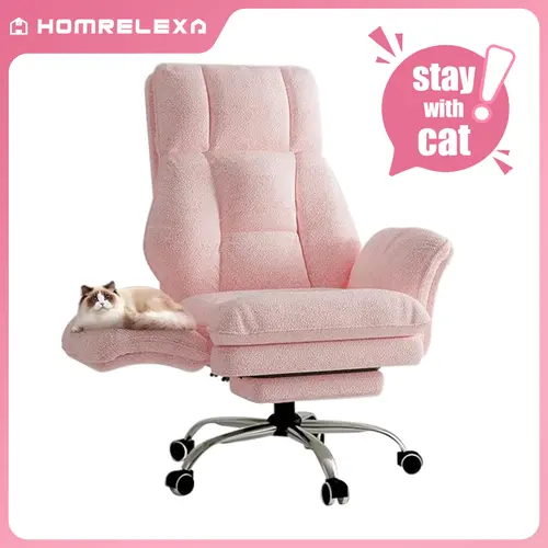[Spring Deals] HOMRELEXA Ergonomic High Back Desk Chair with Footrest Big and Tall Office Chair Flip Armrests for Pets & Cross Legged Sitting Executive Computer Gaming Chair Premium Tech Fabric Wide Seat Reclining Sit for Hours Without Fatigue summergarde