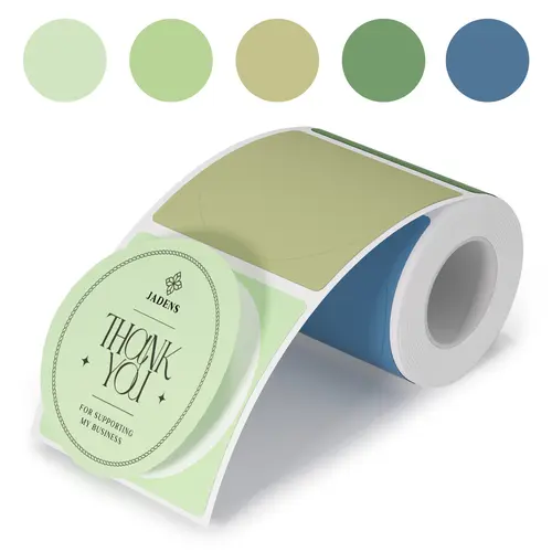 JADENS 1.96"x1.96" Circle Round Direct Thermal Removable Labels - 1.96" Roll Size, 150 per Roll, Direct Print Self-Adhesive Office Stationery for Business Messages,back to school haul,college school supplies,back to school shopping