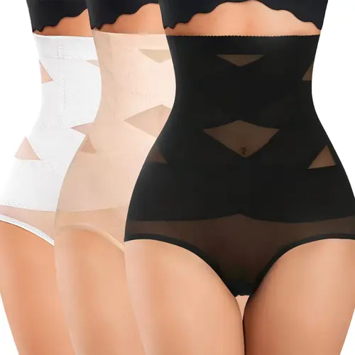 Women Butt Lifter Shapewear High Waist Double Tummy Control Panties Waist Trainer Body Shaper Seamless Underwear Briefs