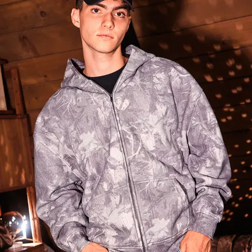 RSQ Mens Oversized Zip-Up Hoodie