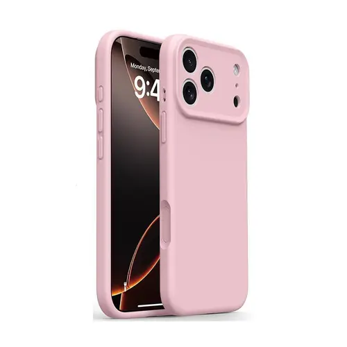 Slim Liquid Silicone Smartphone Case for iPhone 17/17 Pro Max/16/15/14 Plus/13 Pro Max, Dopamine Color Matte Handheld Protector, Anti-Fingerprint, All-Round Anti-Drop, Comfortable Phone Accessories for Mobile Devices