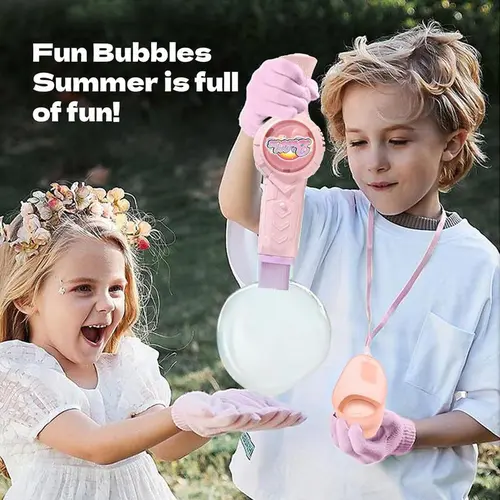 ONSHINE Rechargeable Automatic Party Bubble Machine - Multifunction Kids Toy Smoke Maker with Colorful Lights & Music, Machine Bubbles for Summer Fun, Boys/Girls Gift