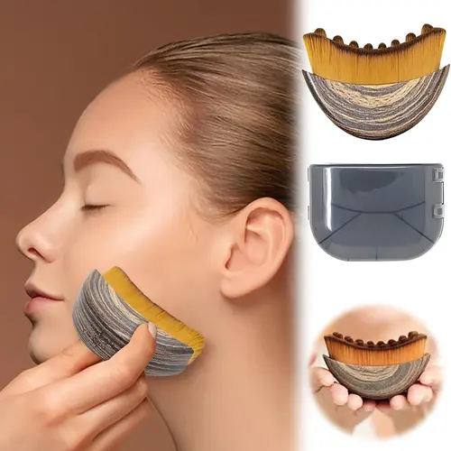 New Lymphatic Contour Face Brush - Facial Beauty Massager for Lymphatic Drainage, Ergonomically Designed to Precisely Fit Skin, Relieve Fatigue, Cleanse for Sensitive Skin At-Home Routine, Facial Beauty Massagers