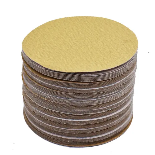 Findmall Heavy Duty Hook-and-Loop Sanding Discs, 5"/6" Sizes, 100-Pack Rolls, 60/80/120/180 Grit Aluminum Oxide Paper, Great for Hardwoods, Softwoods, Lacquer/Sealer, Resin Finishing, Hardware, Father's Day Gift