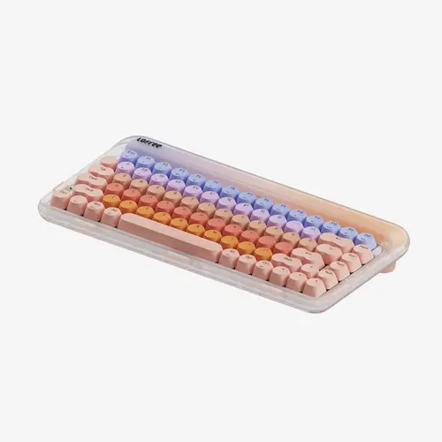 Lofree Sugar Color 70s Mechanical Keyboard, Wireless Keyboard Mouse Combo, Multi-Platform OS Support, Triple Connect Function, Adjustable Backlight Modes