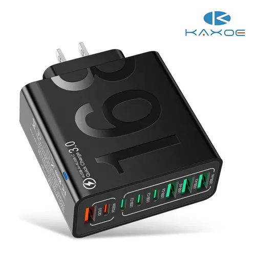 8-Port Fast Charging USB Hub 4 USB-CFallFreshness& 4 USB-A Portable Smart Charger for MultipleDevices Smart Charger for Phones, Tablets & More,back to school,back to school haul
