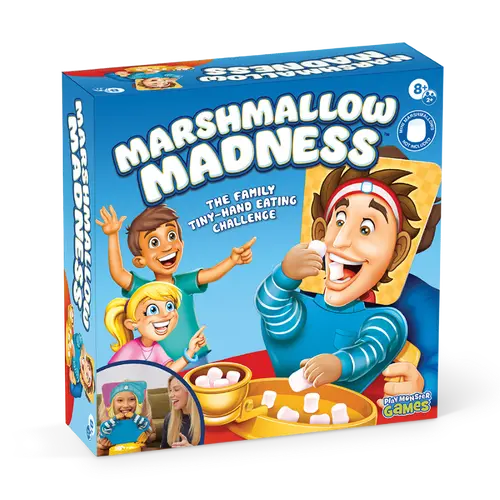 Marshmallow Madness Board Game – Hilarious Family Board Games for Kids & Adults, Fun Fast-Paced Party Game for Family Night, Interactive Kids Board Games, Ages 8+