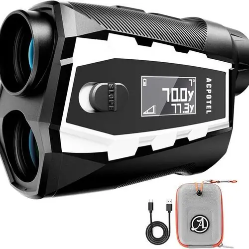 LCD External Scrren Range Finder PF2L with Magnetic Golf Rangefinder Slope Switch with Feet/Yard/M Range Finder Golf with Scanning, Golf Rangefinder Fast Flag-Lock with Vibration，Golf Accessories for Men, Golf Gifts tiktokshopbacktoschoo