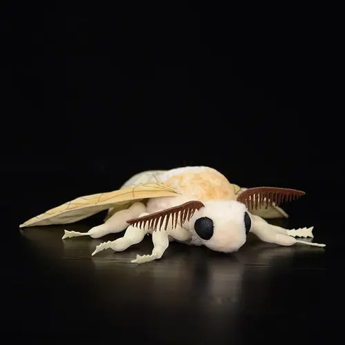 Silkworm Moth Plush Toy, Realistic Insect Design, Soft & Cuddly Stuffed Animal, Perfect Birthday & Christmas Stuffed Animal Gifts, Unique Home Decor