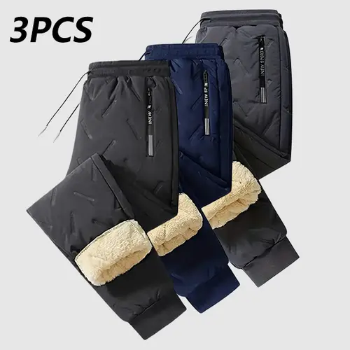 Men's Winter Warm Athletic Trousers - Comfortable Fabric, Drawstring, Multiple Pockets, Machine Washable Workout Jogger Sweatpants, Casual Sport-to-Casual Athleisure Bottoms for Running, Everyday Wear,sohochic