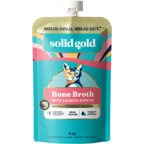 Solid Gold Bone Broth Salmon Meal Topper for Cats