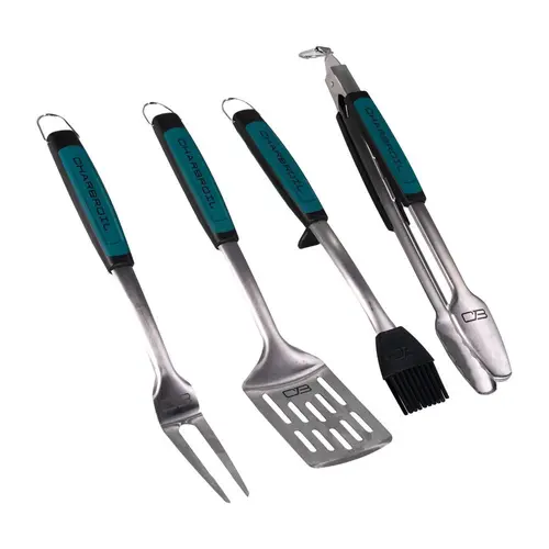 Char-Broil 4pc Comfort Grip Tool Heat Resistance Grill Cookware Set