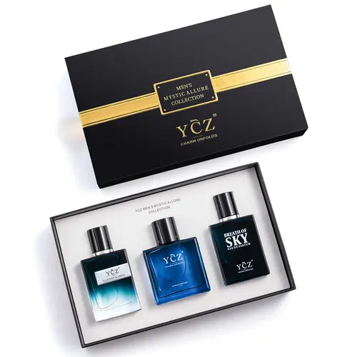 [YCZ] Men's Mystical Charm Collection 3×1.7 fl oz| 3 Long-Lasting Eau de Parfums for Dates, Parties & Everyday Wear, Three Signature Scents, Three Distinct Expressions of Modern Masculinity Perfume Gift Sets Fragrance Discovery Set,summer outifit