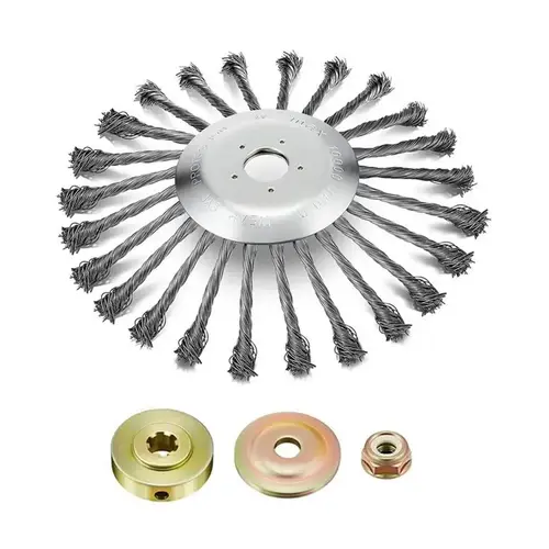 Garden Weed Wacker Replacement Heads - Heavy-Duty Metal Wire Trimmer Head Duty Weed Brush Cutter Attachment for Electric, Cordless Trimmers, Ideal for Grass Removal