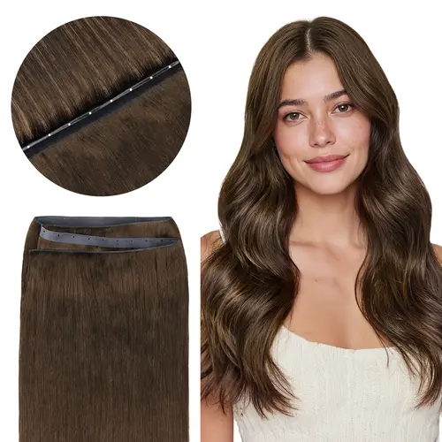 GOO GOO Butterfly Weft Hair Extensions Human Hair Genius Weft PU Hole OVO Weft-thin,Double-layered Straight Hair One Piece Remy Human Hair summer hairstyles #tiktokshopbacktoschool #sohochic