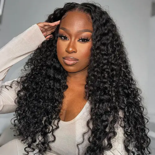ISEE HAIR 9x6 T-Part Water Wave Glueless Lace Wig, Pre-Cut Deep Part Wear Go Beginner-Friendly Human Hair Wig for Vacation Glueless Lace Wigs, Water Wave Wig#SoHoChic #TikTokShopBackToSchool