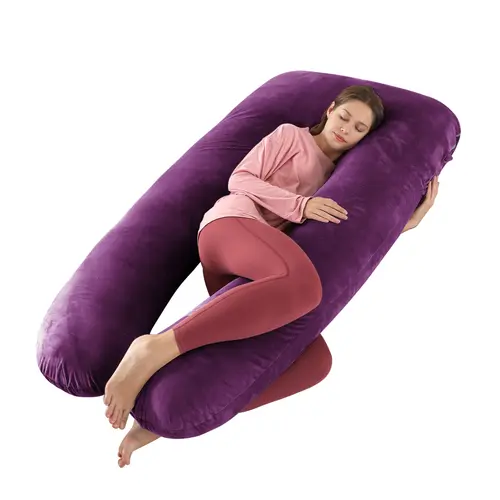 AMORIDAGE Ergonomic U-Shaped Maternity Support Pillow, Soft Multi-Functional Full Body Pillow for Pregnant Women’s Back, Legs & Belly, Ideal for Sleep, Read & TV Rest, Perfect Special Occasion Gift, Sleep, Read, Tv, Or Rest