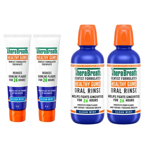 TheraBreath Healthy Gums Toothpaste Rinse Bundle