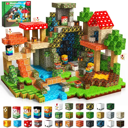 200PCS Magnetic Blocks - Magnetic Building Blocks, Stacking Magnets for Kids, Strong Magnets, Sensory Toy for STEM Learning Toys for Kids 3+ Boys and Girls Christmas Birthday Gifts,summerwins