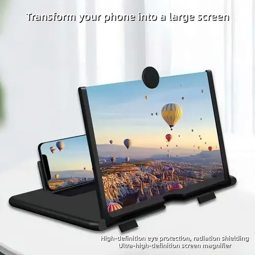 12"Mobile Phone Magnifier - Ultra-HD Screen Magnifier for Easy TV Viewing Orientation for Landscapes Use Eye Protection Full-Screen Mobile Phone Magnification-MM